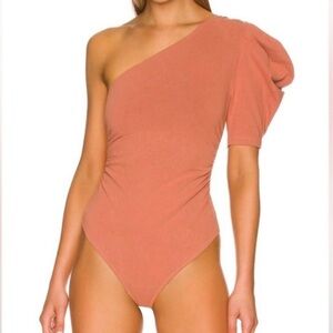 Intimately Free People Somethin Bout You‎ Bodysuit Honey Eyed Orange Size Small